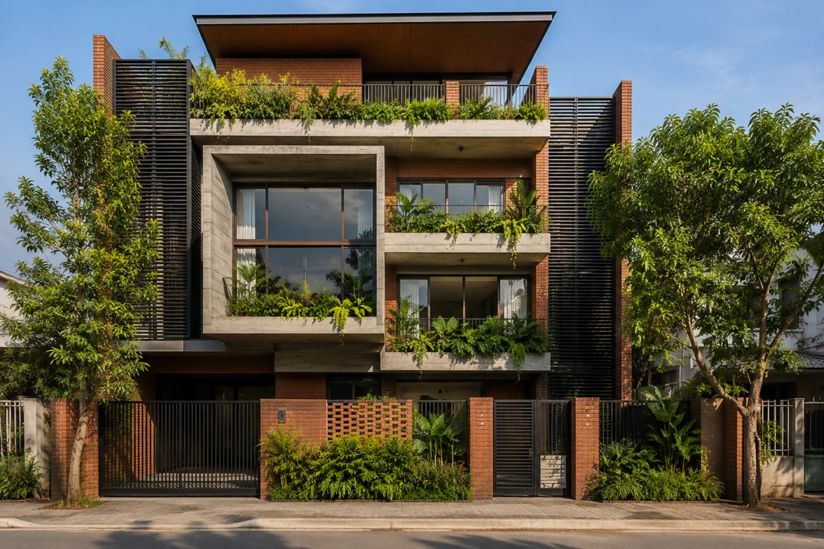 Architectural design and modern home construction by Sri Sunrise Associates