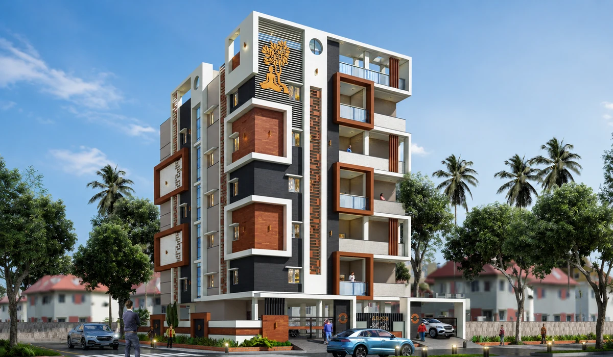 70 × 90 Plot, 5 Floors, two 3 BHK flats